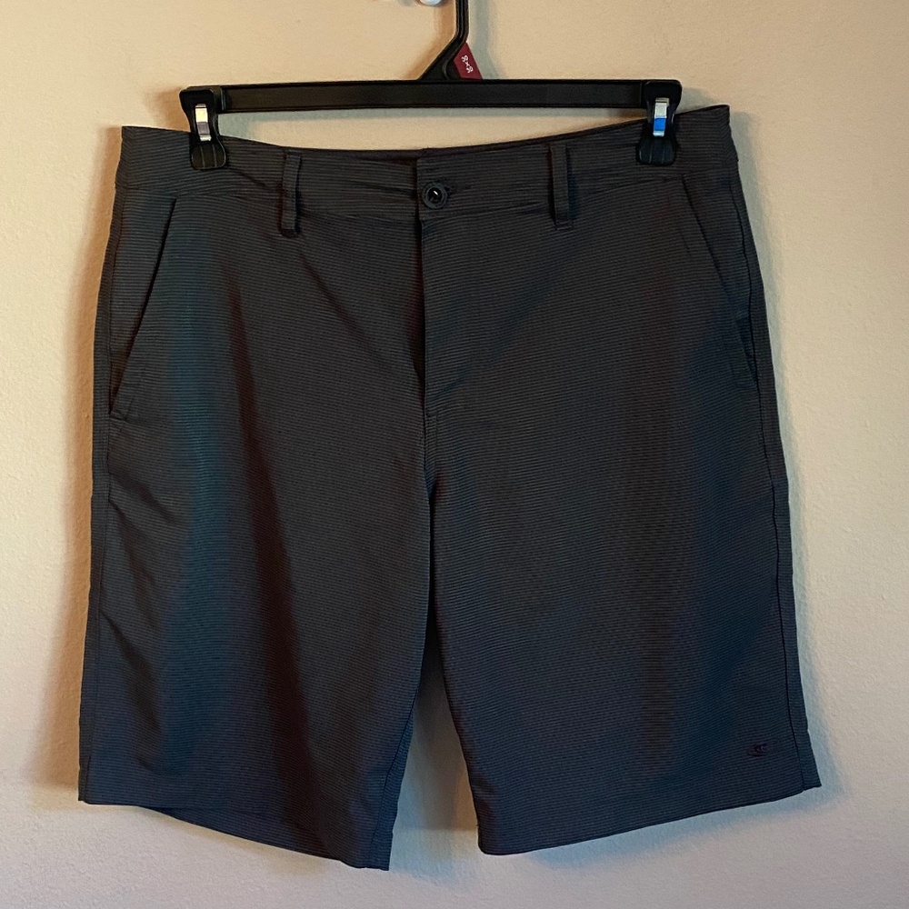 Dark Grey Strip O'Neill Hybrid Shorts 34
